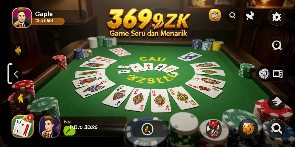 Gameplay seru Gaple yang menantang di 369ZK.
