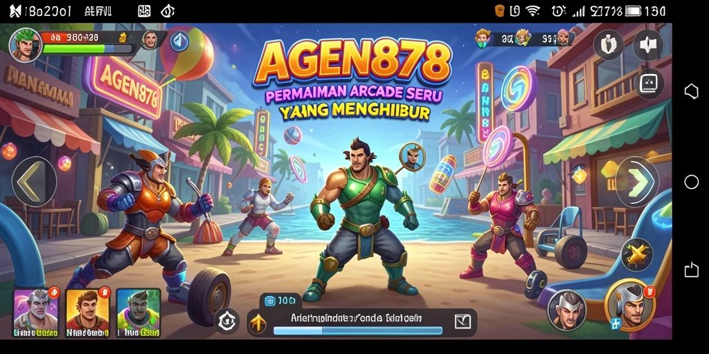Tampilan screenshot AGEN878 yang menunjukkan aksi seru permainan Arcade.