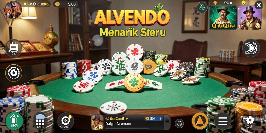 Tampilan gameplay seru ALVENDO yang penuh strategi QiuQiu.