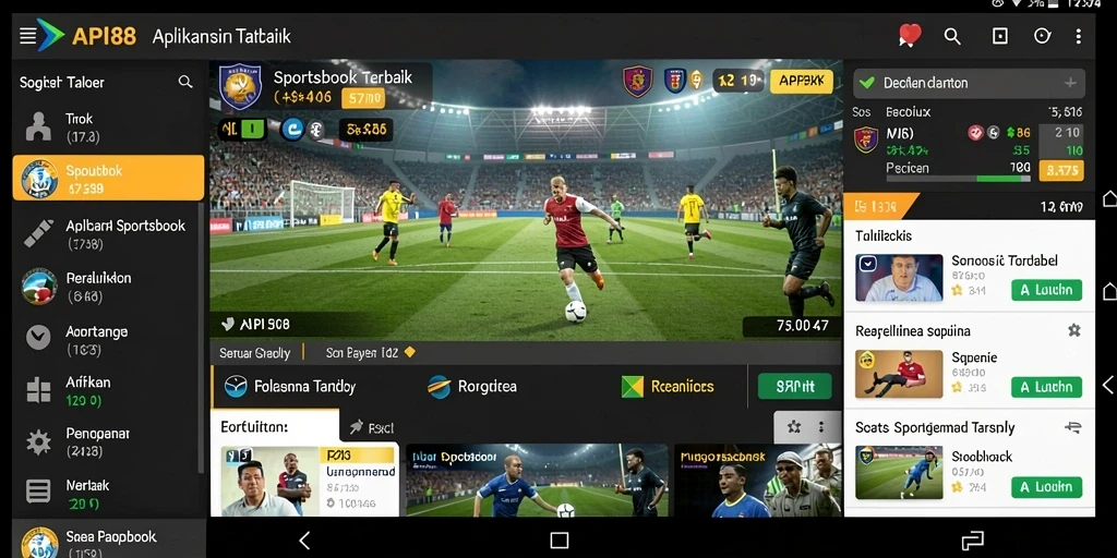 Tampilan menarik dari gameplay Sportsbook di API88.