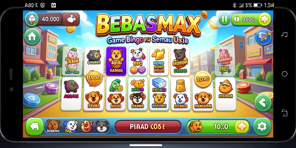 Tampilan gameplay seru BEBASMAX yang memikat.
