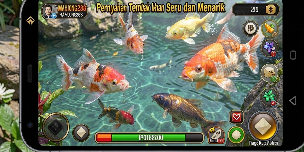 Tampilan gameplay Tembak Ikan yang menarik dan seru.